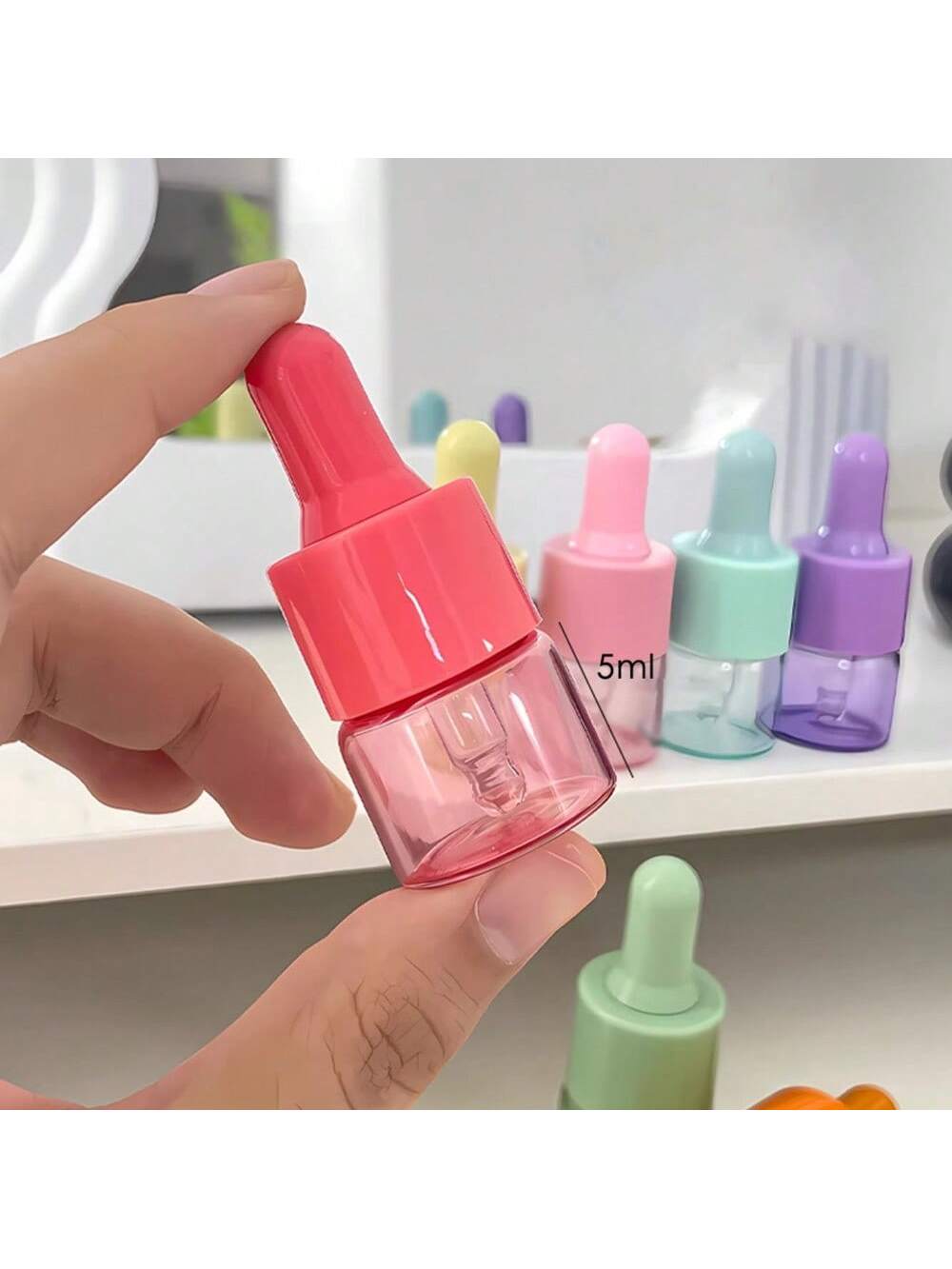 5 Pcs 5ml 10ml Colored Glass D - огляд і ціна Juice Bottle Dropper