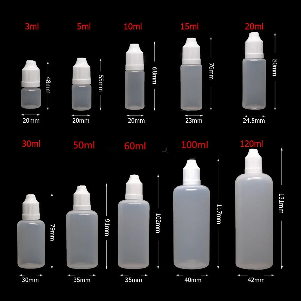 5pcs 3/5/10/15/20/30/50/60/100 - огляд і ціна Juice Bottle Dropper