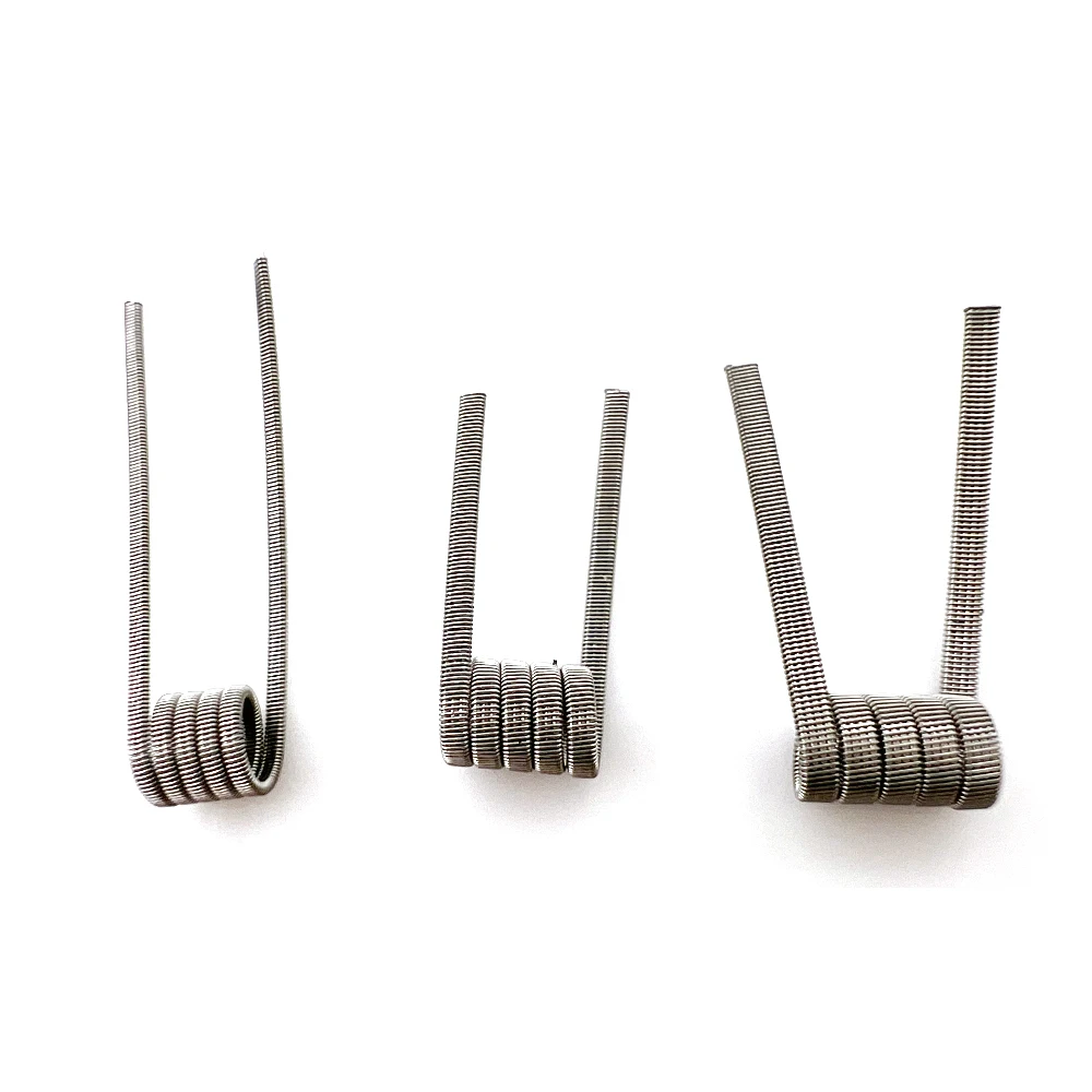 10pcs/box Ni80 Prebuilt Coil 2 - огляд і ціна Clapton Wire Pre Built
