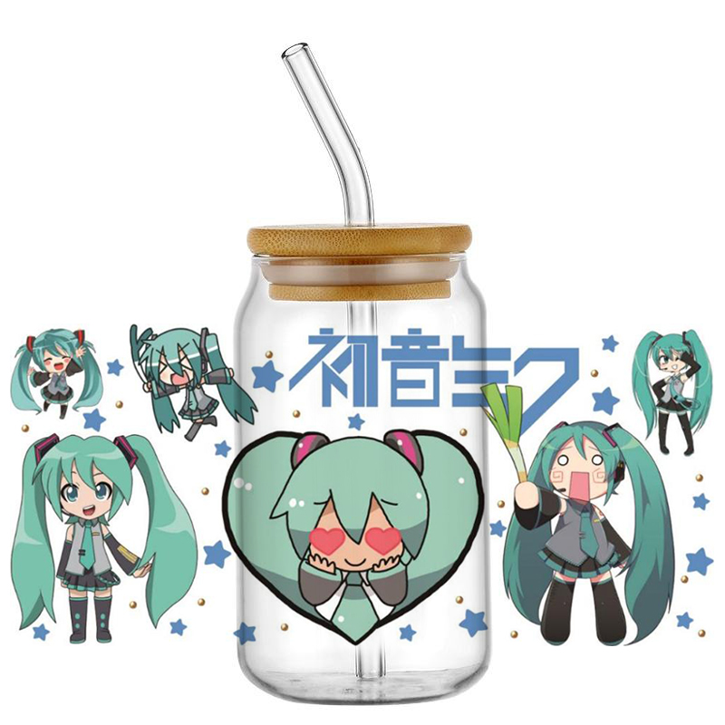Hatsune Miku UV DTF Cup Wrap 1 - огляд і ціна Rdta Tank Glass