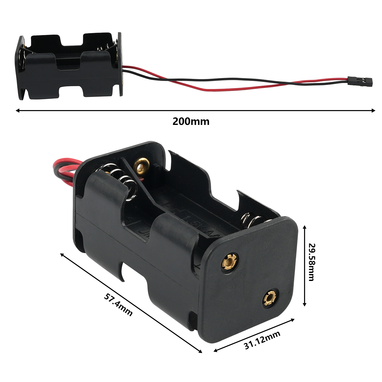 RCmall 3CH ESC Servo Tester G. - огляд і ціна Battery Case Storage
