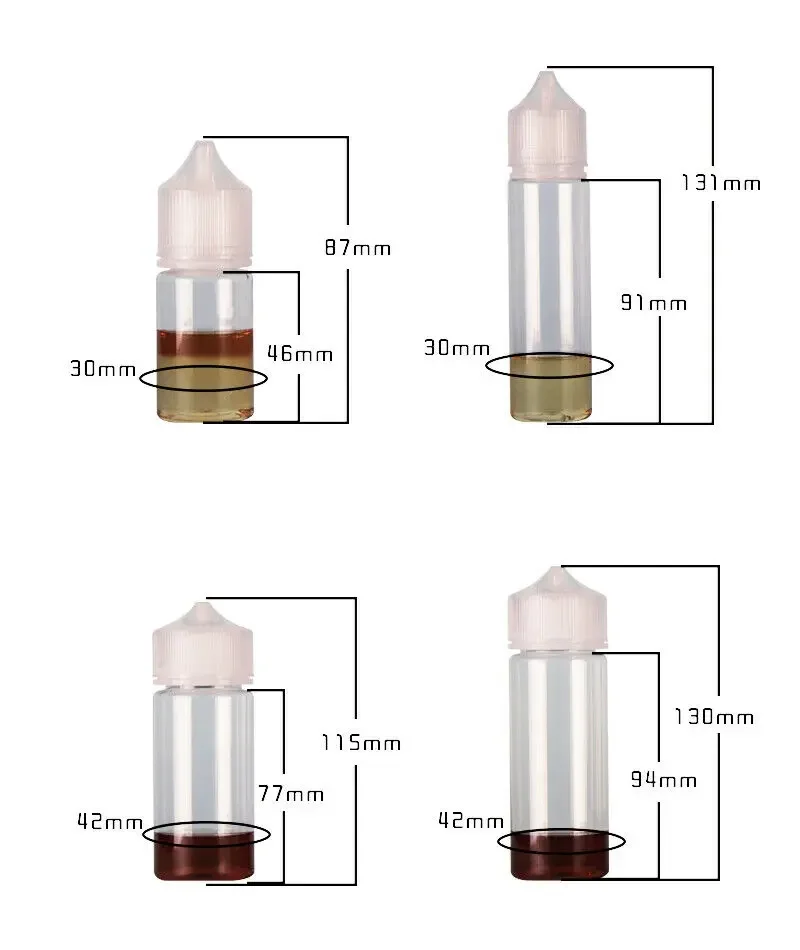 50PCS 30/60/100/120ml Empty Pl - огляд і ціна Juice Bottle Dropper