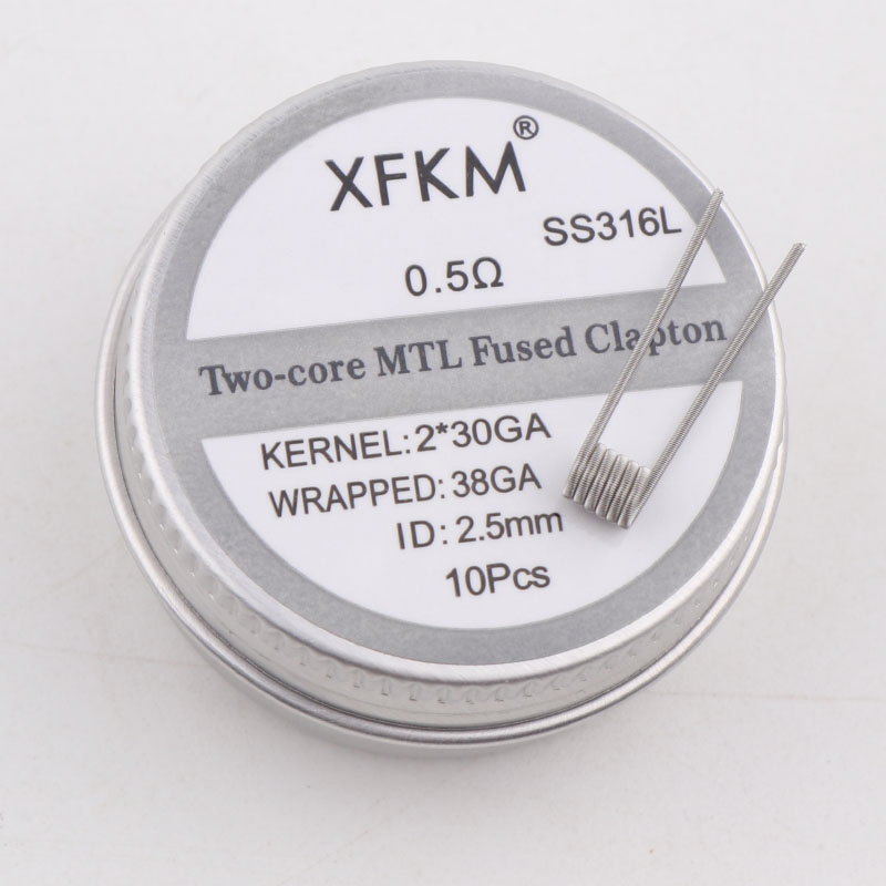 NEW XFKM 10PCS/box NI80/A1/SS3 - огляд і ціна Clapton Wire Pre Built
