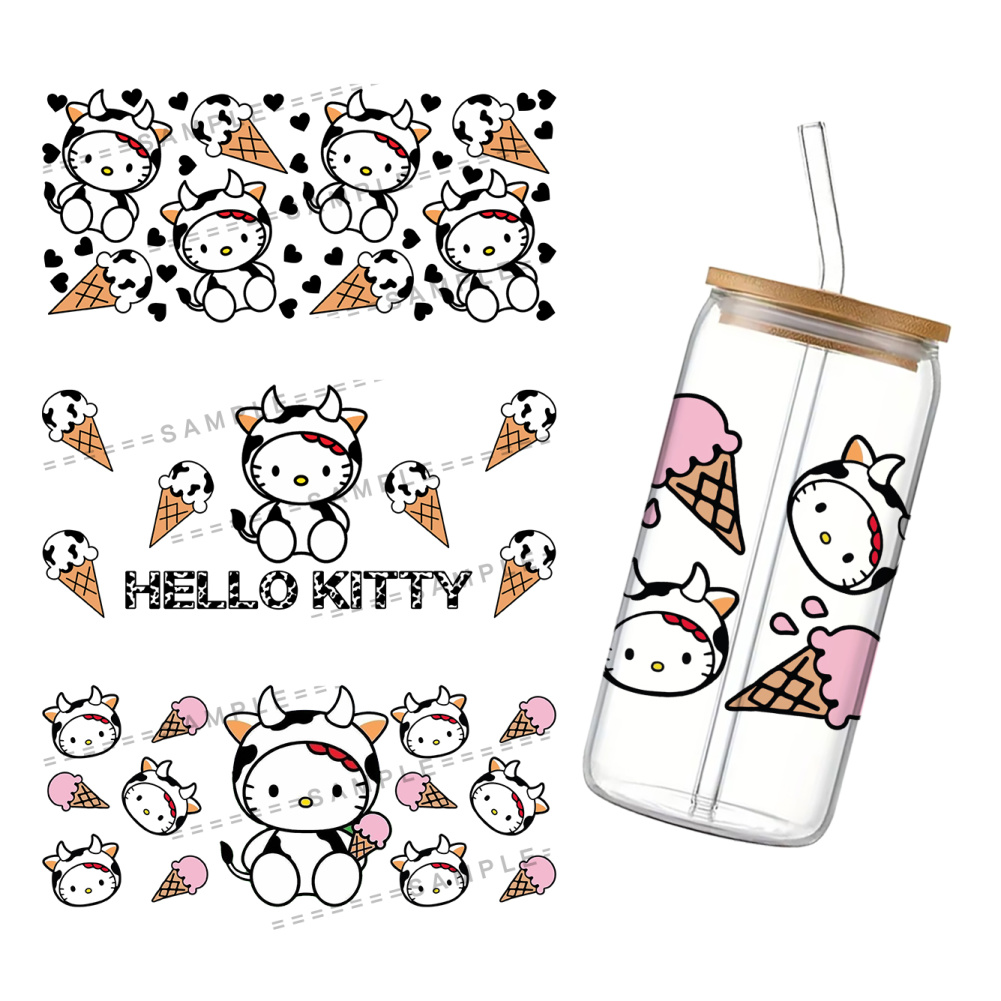 11x24cm Cute Milk Cow Hello Ca - огляд і ціна Rdta Tank Glass